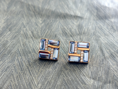 Lucky Turn Blue Earrings