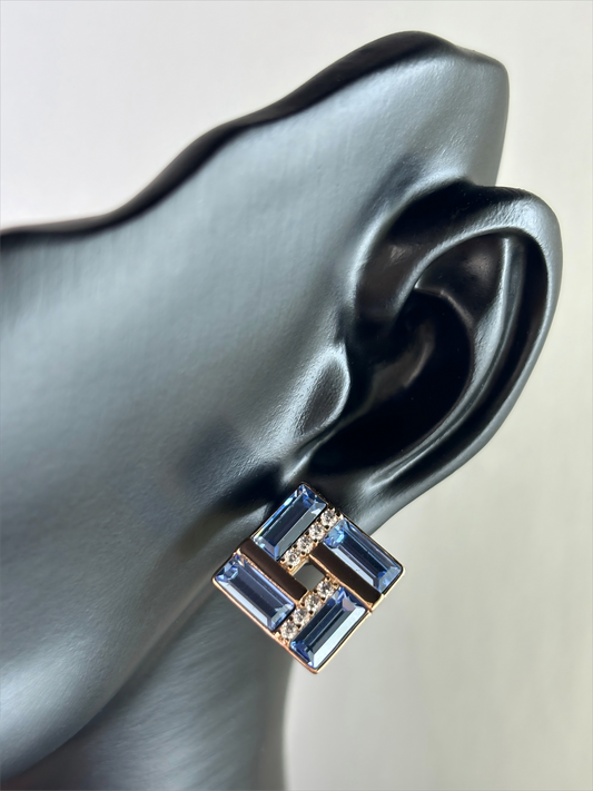 Lucky Turn Blue Earrings