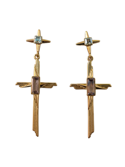 Jesus Christ Crucifix Cross Earrings