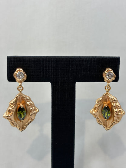 Vintage Boho Dangle Hammered Statement Earrings