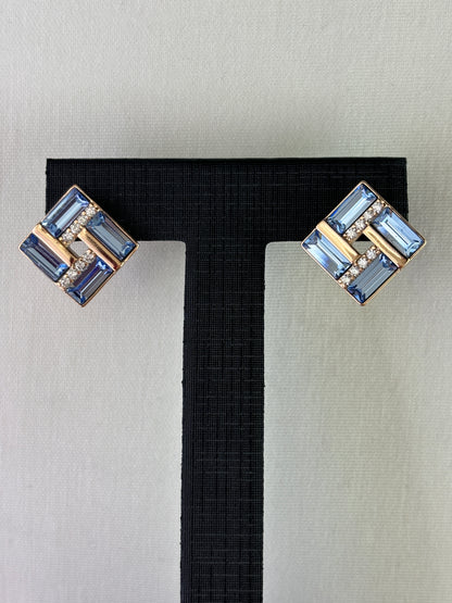 Lucky Turn Blue Earrings